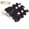 QTHAIR 12A Brazilian Virgin Body Wave Hair Hair Bundles/Closure/Frontal 100% Unprocessed Brazilian Virgin Human Hair Extensions Body Wave Hair (12", 13x4 Frontal)
