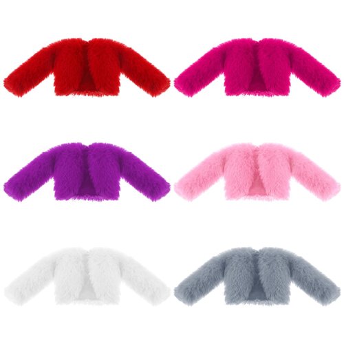 Bencailor 6 Pcs Doll Clothes for 11.8 Inch Doll, Doll Accessories Summer Tops Swimwear Robe Doll T Shirt Dress Winter Coat Jacke Doll Outfit Girl Birthday Gift(Classic Style)
