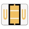 Smead 67091 A-Z Color-Coded Bar-Style End Tab Labels Letter U Light Orange 500/Roll