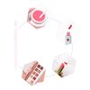 Elisel 100 Pcs Disposable Crystal Lip Brushes Make Up Lip Brushes Lipstick Lip Gloss Wands Eyeshadow Brushes Applicator Tool Makeup Beauty Tool Kits (Pink)