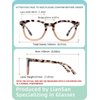LianSan Bifocal Reading Glasses for Women with Spring Hinge Ladies Stylish Top Clear Blue Light Blocking Readers,12031 B-TTPK 1.50