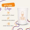 Halloween Party Cups - Set of 12 Orange or White 16oz Stadium Cups, Perfect for a Halloween Party, Halloween Favors, Trick or Treat Supplies (More Boos Please White)