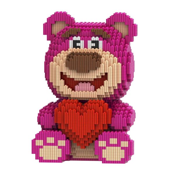HONLANCH Animal Love Heart Bear Micro Building Blocks Set（5000PCS） Gift for Adults and Kids
