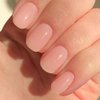 GLAMERMAID Press On Nails Extra Short Square, Jelly Soft Gel Fake Nails Round Squoval, Natural Nude Pink False Nails Tip, Reusable Acrylic Pure Glossy Stick on Nails, Glue on Nail for Women Girl Gift
