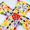 1cm Micro Ceramic Mosaic Tiles for Kids DIY Craft Bulk, Micro Mosaics Pieces suplplies fo Making Mosaic for DIY Craft Photo Frame Kits, Plant Pot, Vases etc.