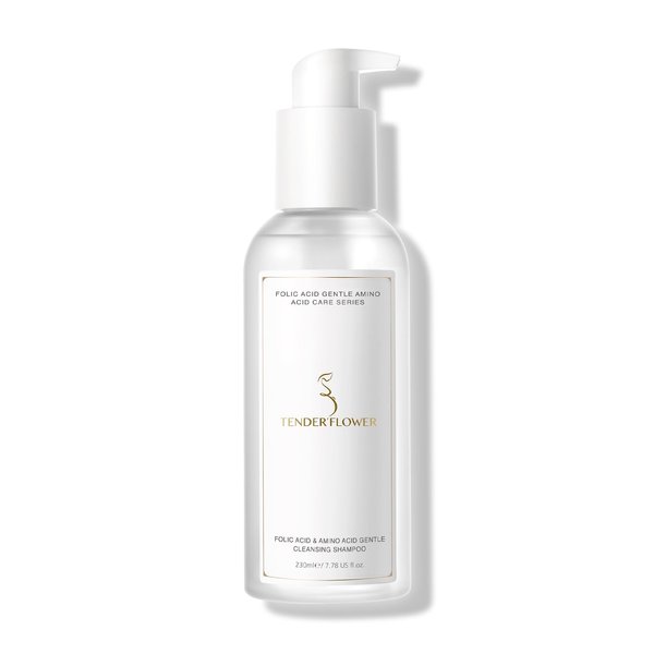 TENDER'FLOWER Folic Acid & Amino Acid Gentle Nourishing shampoo Developed For Pregnant Women No Fragrance Added Can Be Used During Pregnancy And Lactation Maternity scalp care (1pcs)