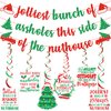 Jolliest Bunch Of Assholes This Side Of The Nuthouse Banner Jolliest Bunch Of A-Holes Christmas Party Decorations Christmas Vacation Decorations Christmas Decorations Christmas Party Supplies