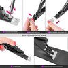 AIRSEE Professional Acrylic Nail Clipper Fake False Nails Tip Cutter Nail Trimmer for Artificial Nail Manicure Pedicure Sharp Rustproof Nail Art Tool Home DIY Use Black