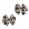 Cow/Dalmation Print Toddler Hair Bow Set
