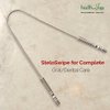 HealthAndYoga™ Tongue Cleaner Scraper - Hygienic, Surgical Grade, Non-Synthetic Grip – Sterilizable Tongue Brush Cleaner (Surgical Steel - 1 Pack)