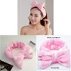 Coolbee 9 Pack Facial Bow Hair Band Cat Ear Hairband Bowknot Makeup Hairbands Beauty Spa Headbands for Women Girls Running Sport Washing Face Shower Spa Mask