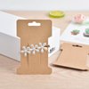 Coopay 150 Pieces Hair Clip Display Cards Hair Bow Display Holder Rectangle Hair Barrettes Jewelry Hair Accessories Display and Organizing, Kraft Paper Cards, 4-1/4 x 2-3/4 Inches