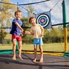 Trampoline Dart Board Game Accessory, Dart Board Game for Kids with 12 Sticky Balls Trampoline Toy Accessory Trampoline Toss Game for 8/10/12/14ft Trampolines Indoor Outdoor Party Game