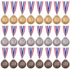 Favide 24 Pieces Gold Silver Bronze Award Medals-Winner Medals Gold Silver Bronze Prizes for Competitions, Party,Olympic Style, 2 Inches