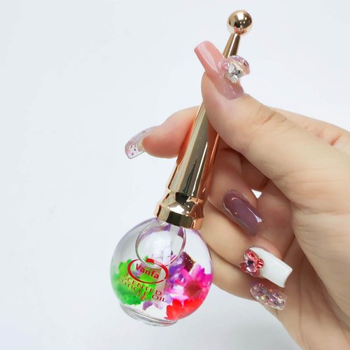 Vanfa Cuticle Oil infused with real flower (Strawberry)