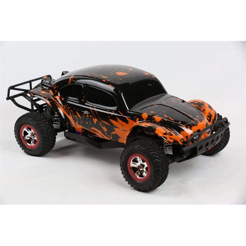 SummitLink Custom Body Muddy Orange Over Black Compatible for 1/10 Slash 4x4 VXL 2WD Slayer RC Car or Truck (Truck not Included) SSB-BR-03