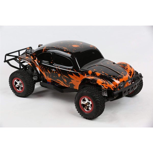 SummitLink Custom Body Muddy Orange Over Black Compatible for 1/10 Slash 4x4 VXL 2WD Slayer RC Car or Truck (Truck not Included) SSB-BR-03