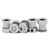 ReliaBot 5PCs Aluminum 2GT Timing Pulley 20 Teeth Bore 8mm for 3D Printer 10mm Width 2GT Timing Belt