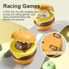 UTOPLIKEY Toy Cars for Toddlers 1-3 4PCS Press and Go Vehicle Toys for Baby Early Development Burger Push Car