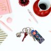 FREEBLOSS 2Pcs Chapstick Holder Keychain 1.5x3.8'' Lip Balm Holder Keychain Lightweight Lipstick Sleeve Pouch with Butterfly Pattern for Women Girls