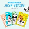 MOND'SUB Animal Spa Beauty Mask, Character Masks Sheet-(Pack of 5) Penguin Nourishing & Moisturizing Effects For All Skin Types- Birthday Party Gift for her, Girls Night, Spa Night, Beauty Gift