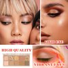 LZYLLS 10 Shades Nude Matte Eyeshadow Palette,Shimmer Naked Eyeshadow Palette,Eye Shadow Palette Natural Flash Waterproof Smoked Professional Makeup Palette With Brush 02