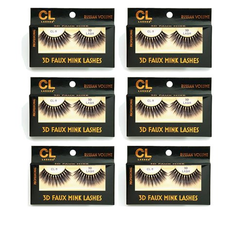CL 3D Faux Mink Lashes 6 PACK (#9 (6 packs))