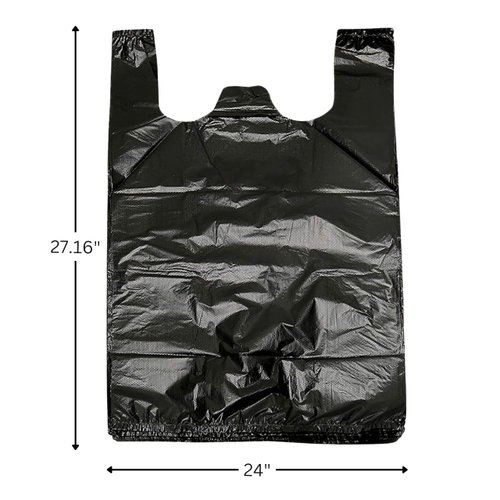 HANDLE TIE FLEX BLACK TALL KITCHEN TRASH BAGS, 13 GALLON, 48 CT
