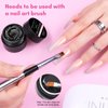 Makartt Gel Top Coat Nail Polish: 3-in-1 Hard Gel Top Coat Soak-off UV Gel Glossy Finish Long Lasting Nail Strengthen for Gel Nail Polish Nail Charms Rhinestone Clear Nail Gel for Home Use Beauty Gift
