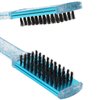 Double Sided Bristle Brush,Hair Brushes for Women,Exquisite Double Sided 9.4in Blue Boar Bristle Brush High Temperature Resistant,Straightening Comb for Smoothing,Straight Hair Styles