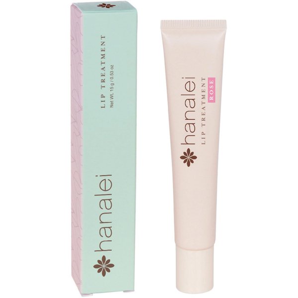 Cruelty-Free & Paraben-Free Lip Treatment to Soothe Dry Lips by Hanalei – Made with Kukui Oil, Shea Butter, Grapeseed Oil – Restores Dry Lips - Made in USA – Rose Tint – Full Size, 15g