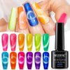 MIZHSE Neon Cat Eye Gel Nail Polish Set 12Pcs, Cateye Blue Green Purple Soak Off Gel Polish Magnetic Manicure Kit for Nail Art Salon 7ml Mother's Day Gift