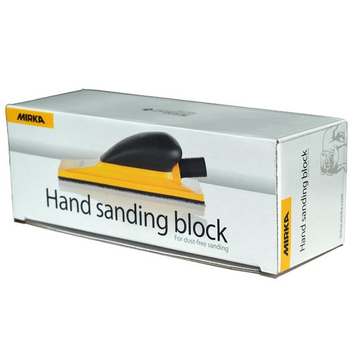 Mirka Hand Sanding Block 2.75"x8" Grip 22H Yellow, 1/Pkg