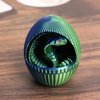 LYROYREG 3D Printed Snake Egg, 3D Printed Fidget Animals,3D Crystal Snake Flexible Joints Home Decor Executive Desk Toys,Home Office Decor Executive Desk Toys for Autism/ADHD (Blue+Egg)