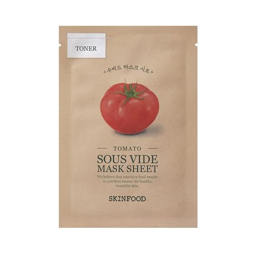 SKINFOOD SOUS VIDE Sheet Masks for Face - 10 Packets of Food Intensive Moisturizing and Nourishing Skin - Facial Mask Sheet Combo, Vegan Skincare - Blemish Control & Solution (10 Pack)