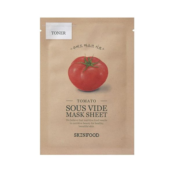 SKINFOOD SOUS VIDE Sheet Masks for Face - 10 Packets of Food Intensive Moisturizing and Nourishing Skin - Facial Mask Sheet Combo, Vegan Skincare - Blemish Control & Solution (10 Pack)
