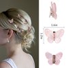 Butterfly Clips for Girls,20 Pcs Pink Hair Clips for Women,CUBACO Pretty Mini Butterfly Hair Clips for Girls and Women,Glitter Fairy Small Hair Clips,Cute y2k Accessories Clear Clips