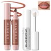 HOSAILY Lip Liner Marker Pen, Lip Stain Liquid Lip Liner Pencil Kit, Waterproof and Long Lasting Nude Lip Liner and Lip Gloss Combo, Non-Stick Cup Nourishing Clear Lip Butter Gloss Set Makeup