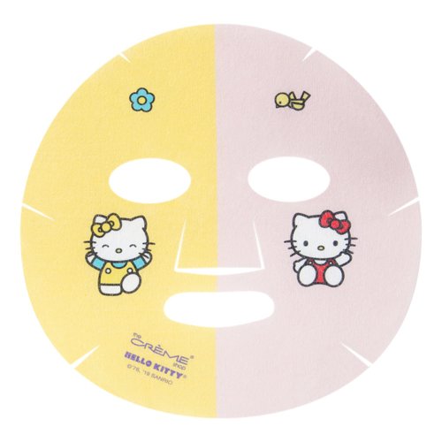 The Crème Shop® Hello Kitty Fusion Essence Mask Pineapple and Hyaluronic Acid - (3 Pack) Rich Antioxidant and Intensely Hydrates Sheet Mask Strengthens Skin Anti Aging Clear and Brighten skin