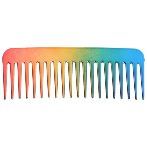 FOMIYES Wide Tooth Comb: Vintage Hair Brush Wide Tooth Comb Anti Static Hair Detangler Comb Gradient Massage Combs for Adults Pet Salon (Rainbow Color) Travel Hair Brush