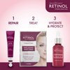 Retinol Gold Peel-Off Mask - Tightens, Lifts, Soothes & Hydrates Skin For Luminous Finish - Real Gold Helps Firm & Brighten While Flower Extracts Nourish & Restore Youthful Texture