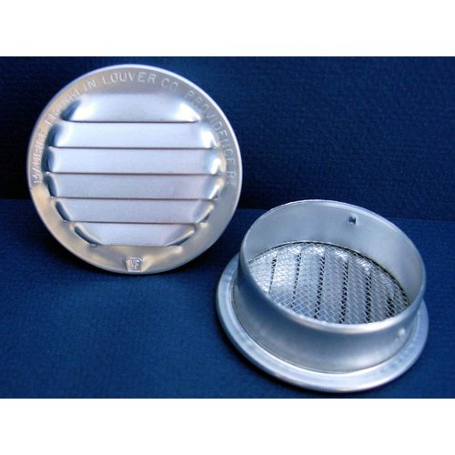Maurice Franklin Louver-2.5" Round Aluminum Louver with Insect Screen (Priced Per Bag of 4). Item# 2.5" RL-100