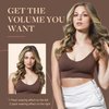 GOO GOO Clip in Hair Extensions Real Human Hair, 16inch 85g 7Pcs, 2/6/18 Balayage Brown to Dirty Blonde, Remy Human Hair Extensions Clip ins for Women, Natural Human Hair