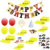 Racing Party Supplies - Birthday Party Decorations for Children,Contain a Racing Banner,6 Foil Balloons,4 Latex Balloons,a Acrylic Golden Cake Topper ,Great for Children Birthday Party