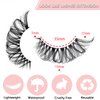 14 Pairs Cat-Eye Lashes, D Curl Russian Strip Lashes with Clear Band Looks Like Eyelash Extensions, 10-20 MM Fox Eyelashes Natural Look Wispy False Eyelashes by Heracks (030A)