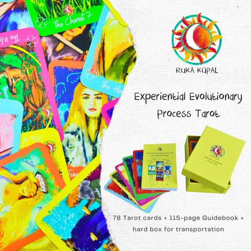 Ruka Küpal Experiential Evolutionary Process Tarot, Tarot Cards Deck, Tarot Cards, Tarot Cards with Guide Book, Tarot Cards Original, Tarot Deck, Tarot Cards with Meanings on Them