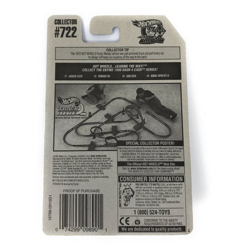 Hot Wheels - 1998 - Dash 4 Cash Series - Ferrari F40 - Gold Metallic Paint - 2 of 4 - Collector #722 - Limited Edition - Collectible 1:64 Scale