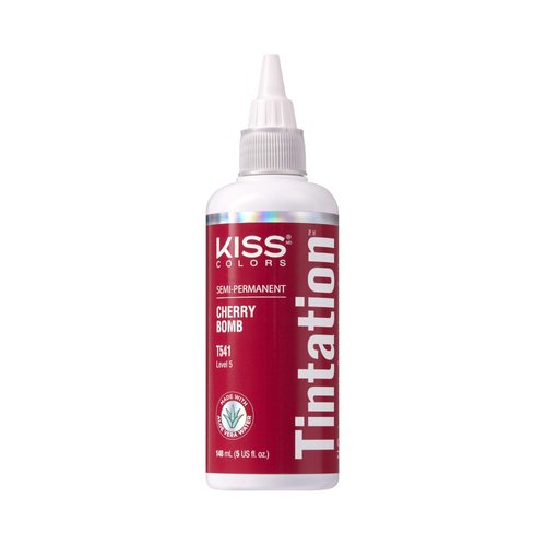 Kiss Tintation Semi-Permanent Hair Color Treatment 148 mL (5 US fl.oz) (Cherry Bomb)