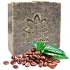 100% Handmade Coffee Scrub Soap Bar with Fresh Ground Coffee and Cocoa Butter - Coffee Scrub Cold Process Soap with Coffee Latte Aroma Oil - Good Scrubbing Effect - Body Exfoliating and Moisturizing