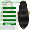 Straight Lace Front Wigs 220 Density 13x4 HD Glueless Frontal Wigs Pre Plucked Natural Hairline with Baby Hair Straight Frontal Wigs Unprocessed Brazilian Virgin Human Hair Wigs for Women 22 Inch